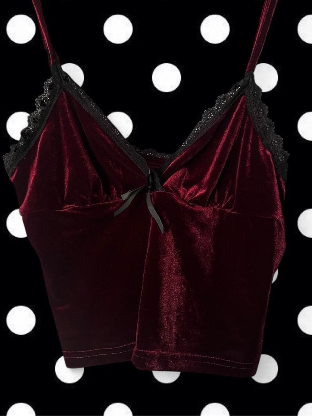 Burgundy crop top